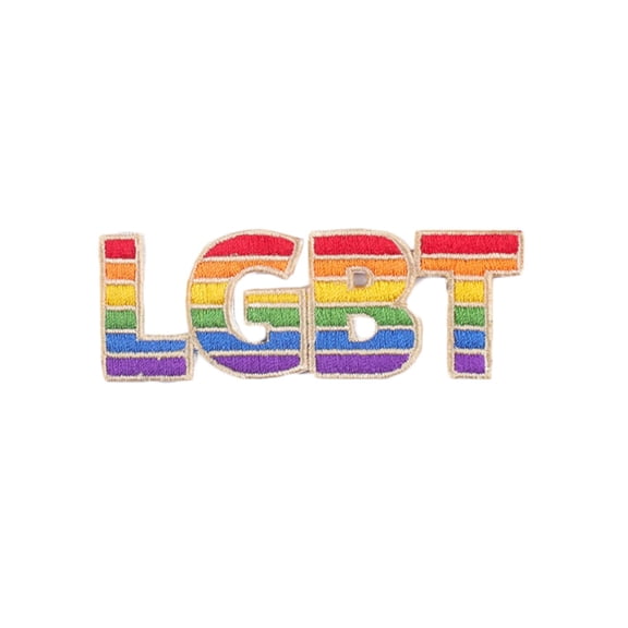 Ysmzzmsy 1 PCS Rainbow Iron On or Sew On Embroidered Homosexuality Patch