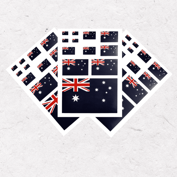 Ysmzzmsy 3 PCS(11.7 x 8.3 Inches ) Australia Flag2 Sticker National Decal in Multiple Sizes