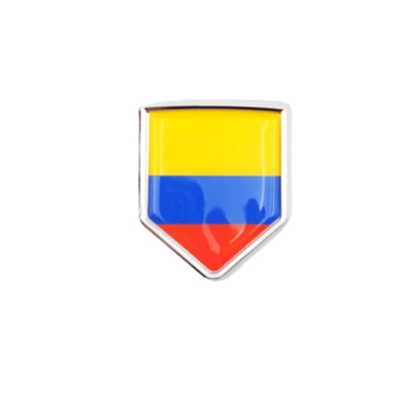 Ysmzzmsy Country Flag 3D Emblem Sticker, 1.85x2.36in, Automotive Decal for Cars, Motorcycles, Helmets