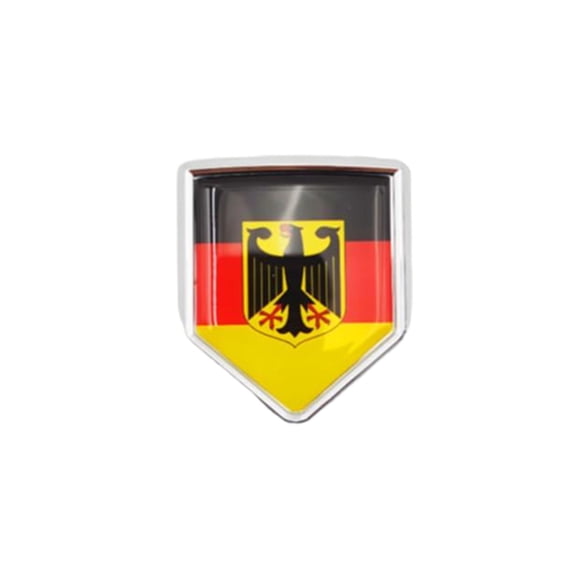 Ysmzzmsy Country Flag 3D Emblem Sticker, 1.85x2.36in, Automotive Decal for Cars, Motorcycles, Helmets