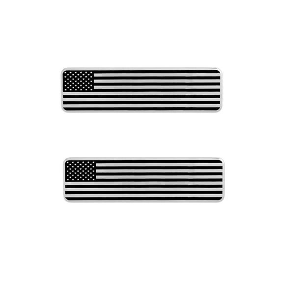 Ysmzzmsy Country Flag Metal Emblem Stickers, 4x1.06 inches, 2-Pack, Decorative Auto Badge for Cars, Motorcycles