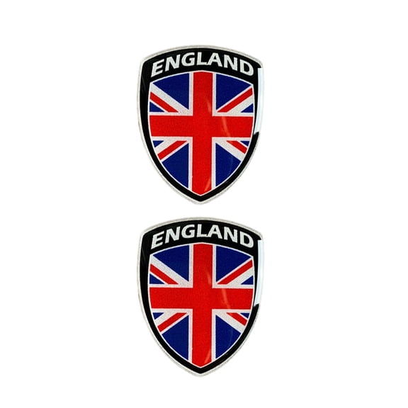 Ysmzzmsy Ysmzzmsy 2PCS Country Flag 3D Emblem Sticker, 1.57x2in, Chrome Emblem Design
