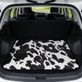 thumbnail image 1 of Yspwyqan 29" x 39" Universal Car Trunk Liner, Seasonal-Resistant Cargo Mat, Western Cow Print Non-Slip Easy to Clean Auto Interior, Fits Most Sedans SUVs Wagons for Daily Use, 1 of 7