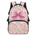thumbnail image 1 of Yspwyqan Backpack for Girls 8-12, 17" Large Capacity Laptop Backpack, Side Pockets, Adjustable Straps, Pink Camo Bow Print Trendy Bookbag for Elementary High School, 1 of 7