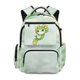 thumbnail image 1 of Yspwyqan Backpack for Little Boys, Green Axolotl 17" Cute Daypack, 600D Polyester Kids Backpack with Front Pocket for Preschool Kindergarten Travel Hiking, 1 of 7
