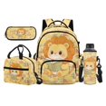 thumbnail image 1 of Yspwyqan Backpack Set With Lunch Box Pencil Case Kids, Lightweight Cute Lion Large Capacity School Backpack Set with Adjustable Straps for Elementary Middle School, 1 of 7