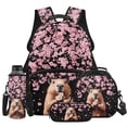 thumbnail image 1 of Yspwyqan Backpack Set for Teens, Cherry Blossom Capybara Girls Backpack and Lunchbox Set 4Pcs, 17 Inch Trendy Large Capacity Bag Fits 13 Inch Laptop for Middle High School, 1 of 7