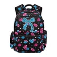 thumbnail image 1 of Yspwyqan Big Kids Backpack 17 Inch for Girls, Rugby Glitter Bow Lightweight 600D Polyester School Backpack with Front Pocket Fits 15.6 Laptop for Elementary Middle School, 1 of 7