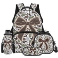 thumbnail image 1 of Yspwyqan Bow Backpack Set for Kids, 4Pcs with Lunch Box Pencil Case Water Bottle Bag, Grey Duck Camo Lightweight Bookbag Fits 13 Inch Laptop for Elementary Middle School, 1 of 7