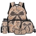thumbnail image 1 of Yspwyqan Brown Bow Backpack Set Ages 8-15, Desert Tan Camo Girls Backpack and Lunch Box Set 4Pcs, 17 Inch Lightweight Casual Daypack for School Hiking, 1 of 7