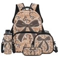 thumbnail image 1 of Yspwyqan Camo Brown Bow Backpack Set With Lunch Box Pencil Case Girls, 4Pcs 17 Inch Large Capacity School Backpack, Adjustable Straps Casual Bookbag for Middle School, 1 of 7