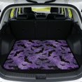 thumbnail image 1 of Yspwyqan Car Trunk Mat, 29" x 39" Season-Resistant Trunk Cargo Liner, Purple Bat Spiderweb Anti-Slip Easy-Clean Auto Accessory, Universal Fit for Most SUVs Sedans Wagons for Holiday Use, 1 of 7