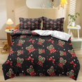 thumbnail image 1 of Yspwyqan Christmas Full Size Bedding Set, Cane Candy Soft Breathable Bed in a Bag Comforter with 2 Pillow Shams for Holiday Bedroom Guest Room Decor, 1 of 7