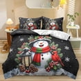 thumbnail image 1 of Yspwyqan Christmas Snowman 3 Piece Bedding Set Twin XL, Soft Winter Holiday Bed Comforter with 1 Comforter 2 Pillow Shams for Bedroom Guest Room Xmas Decor, 1 of 7