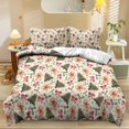 thumbnail image 1 of Yspwyqan Christmas Tree Gingerbread 3 Piece Comforter Set Queen, Soft All Season Bedding Set for Kids Adults, Cute Festive Bed Set for Bedroom Holiday Decoration, 1 of 7