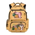 thumbnail image 1 of Yspwyqan Cute Axolotl Pineapple School Backpack for Kids, 17 Inch 600D Polyester Lightweight Bookbag Fits 15.6 Laptop, Multi-Pocket for Elementary Middle Travel Hiking, 1 of 7