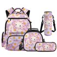 thumbnail image 1 of Yspwyqan Daisy Axolotl Backpack Set for Elementary School, Kids Matching Lunch Box Set 4Pcs, 17 Inch Lightweight Padded Straps Daypack with Front Pocket for Primary Middle Travel, 1 of 7