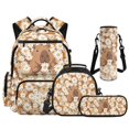 thumbnail image 1 of Yspwyqan Daisy Flower Capybara Kids Backpack Set for Travel, with Lunch Box Water Bottle Bag, Lightweight Large Capacity Multi-Pocket Bags for Back to School Gifts, 1 of 7