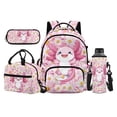 thumbnail image 1 of Yspwyqan Girls 4 Piece Backpack Set, Daisy Axolotl 17 Inch Large Capacity School Backpack for Kids with Lunch Box Pencil Case for Elementary Middle School Travel Hiking Daypack, 1 of 7