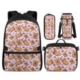 thumbnail image 1 of Yspwyqan Girls Backpack and Lunch Box Set, Pink Capybara Strawberry Backpack Set for School Ages 6-8, Trendy Double Zip Front Pocket Purse for Back to School Gifts, 1 of 7