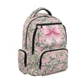 thumbnail image 1 of Yspwyqan Girls Camo School Backpack, 17 Inch Laptop Backpack, Lightweight Multi-Pocket Fits 15.6 Laptop, Pink Bow Casual Purse for Primary Elementary Hiking Travel, 1 of 7