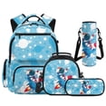 thumbnail image 1 of Yspwyqan Kids Backpack Set Ages 8-15, Astronaut Blue Space Backpack and Lunch Box with Water Bottle Bag, 17 Inch Lightweight Casual Daypack Front Pocket for School Travel, 1 of 7
