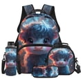 thumbnail image 1 of Yspwyqan Kids Backpack Set for Boys, Cute Highland Cow 4 Piece Backpack and Lunchbox Set with Padded Straps, Casual Daypack for School Hiking Travel Ages 8-15, 1 of 7