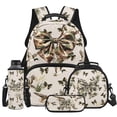 thumbnail image 1 of Yspwyqan Kids Camo Duck Backpack Set for High School, Bow Girls Backpack Set with Lunch Box Pencil Case Water Bottle Bag, Lightweight Adjustable Straps Daypack for Teens Travel, 1 of 7