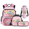 thumbnail image 1 of Yspwyqan Pink Boba Axolotl 4Pcs Backpack Set with Lunch Box Pencil Case Water Bottle Bag, 17 Inch Multi-Pocket Lightweight Laptop Backpack for Elementary Middle School Travel, 1 of 7