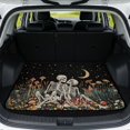 thumbnail image 1 of Yspwyqan SUV Trunk Mat, Gothic Skeleton Floral Wipeable Cargo Mat Rear Trunk Line, Grip-Backed Vehicle Interior Accessory Suitable for Most Sedans SUVs Wagons, 1 of 7