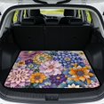 thumbnail image 1 of Yspwyqan SUV Trunk Mat, Vibrant Boho Floral Season-Resistant Cargo Liner, Non-Slip Easy to Clean Auto Interior, Universal Fit for Most Sedans SUVs Wagons for Daily Use, 1 of 7