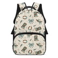 thumbnail image 1 of Yspwyqan School Backpack for Teens, Aztec Cowboy Bow Large Capacity Laptop Backpack, Double Zipper, Side Pockets, Casual Bookbag for High School College Travel, 1 of 7