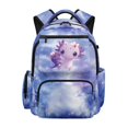 thumbnail image 1 of Yspwyqan School Backpack for Teens Girls, Galaxy Axolotl 17 Inch Lightweight Laptop Backpack, Fits 15.6 Laptop, Multiple Pockets for High School Back to School Gifts, 1 of 7
