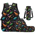 thumbnail image 1 of Yspwyqan Space Galaxy Dinosaur Backpack Set for School Kids, 4Pcs Lunch Box Set with Pencil Case, Large Capacity Adjustable Straps Daypack for Ages 8-15, 1 of 7