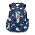 thumbnail image 1 of Yspwyqan Teen Boys Backpack, Basketball Polka Dot Shark 17 Inch Lightweight Laptop Backpack, Multi-Pocket Fits 15.6 Laptop, Casual Daypack for High School Back to School Gifts, 1 of 7