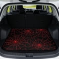thumbnail image 1 of Yspwyqan Universal Car Trunk Mat 29" x 39", Grip-Backed Season-Ready Rear Cargo Mat, Red Spider Web Easy-Care Auto Interior Accessory Fit for Most Sedans SUVs Wagons, 1 of 7