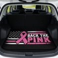 thumbnail image 1 of Yspwyqan Universal Car Trunk Mat 29" x 39", Grip-Backed Season-Resistant Cargo Liner, Back the Pink Flag Decorative Auto Interior Accessory for Most Sedan SUV Wagon for Daily Use, 1 of 7
