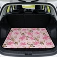 thumbnail image 1 of Yspwyqan Universal Car Trunk Mat 29" x 39", Grip-Backed Season-Resistant Rear Cargo Mat, Deer Pink Bow Print Easy-Clean Vehicle Interior Accessory Fits Most Sedans SUVs Wagons for Outdoor, 1 of 7