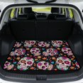 thumbnail image 1 of Yspwyqan Universal Car Trunk Mat 29" x 39", Sugar Skull Grip Base Season-Resistant Cargo Liner, Compatible with Most Sedans SUVs Wagons for Daily Commutes Trips, 1 of 7