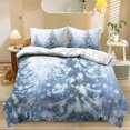 thumbnail image 1 of Yspwyqan Winter Snow Forest Full Size Comforter Set, Soft Fluffy Bedding Set with 2 Pillow Shams for Winter Bedroom Decor, All Season Cozy Bed Set for Kids Adults, 1 of 7
