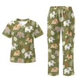 thumbnail image 1 of Yspwyqan Womens Medical Scrub Sets, Cute Elephant V-Neck Scrub Top and Straight Leg Pants 2PCS, Lightweight Breathable Quick Dry T Shirts for Pediartic Clinc, Size M, 1 of 7