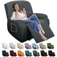 thumbnail image 1 of Ystyle Recliner Chair Cover Stretch Couch Cover for Recliner Chair Washable Slipcover Furniture Protector for Dogs,Pet Cats,Dark Grey, 1 of 7