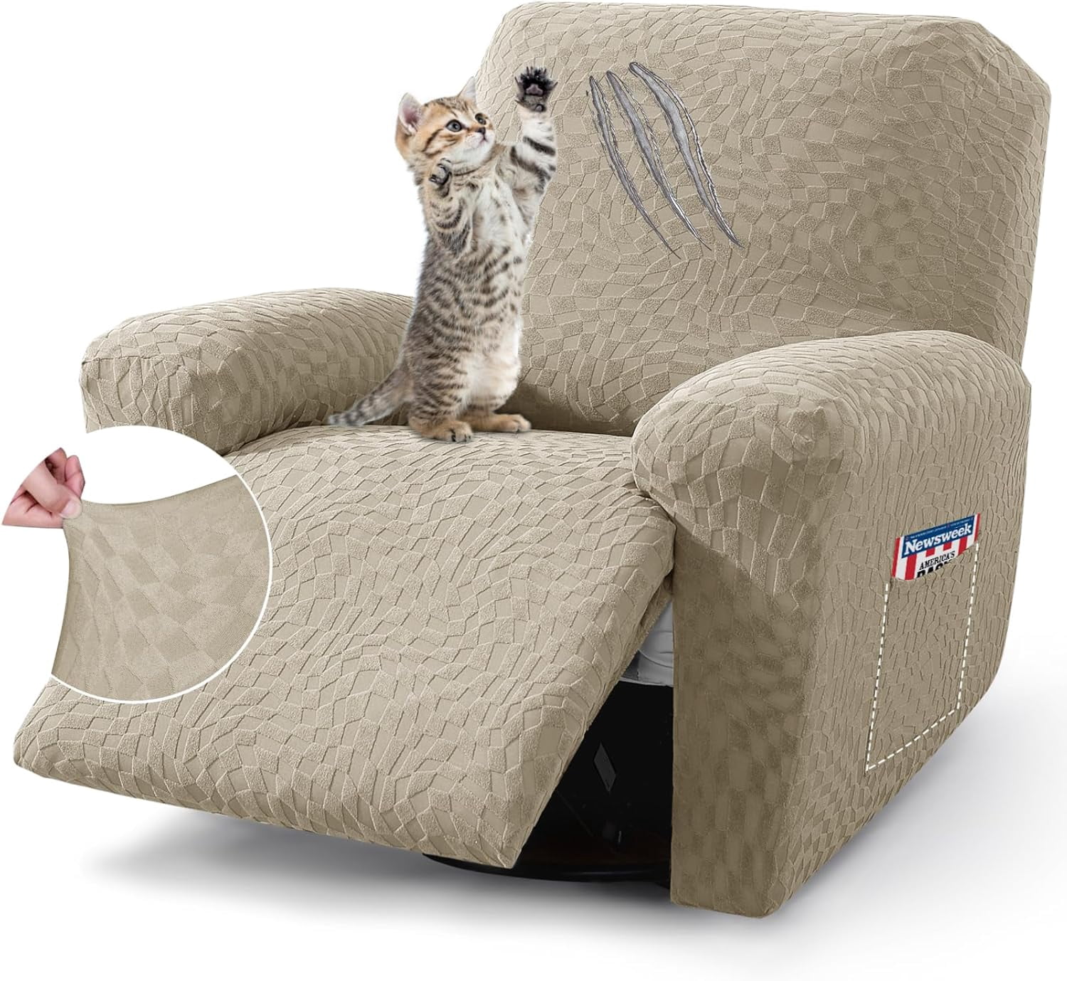 Ystyle Recliner Chair Covers , Stretch Fashion Recliner Slipcovers with ...