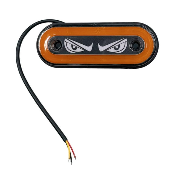 Ysyqkn 12V/24V Stylish Super Bright Waterproof LED Side Marker Light Flashing for Truck Orange