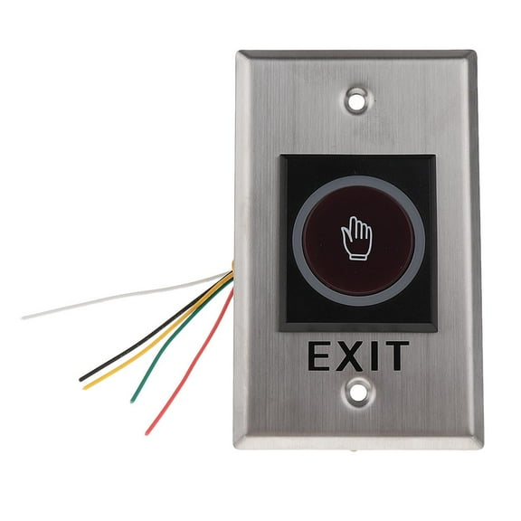 Ysyqkn 12V DC Door Infrared No Touch EXIT Button Switch Sensor with LED Backlight #K1