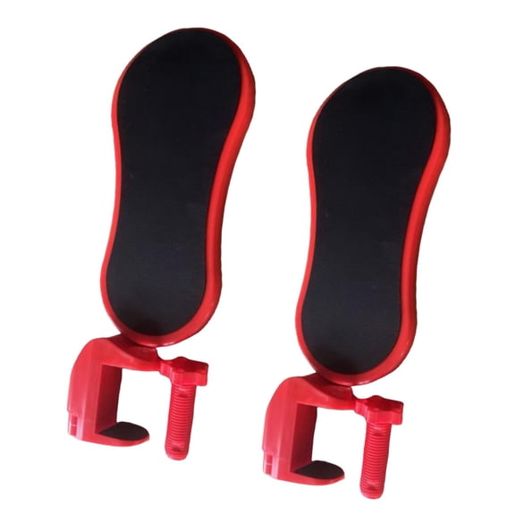 Ysyqkn 2 Pieces Arm Support for Desk Computer Desk Armrest Extenders Sturdy Comfortable Red