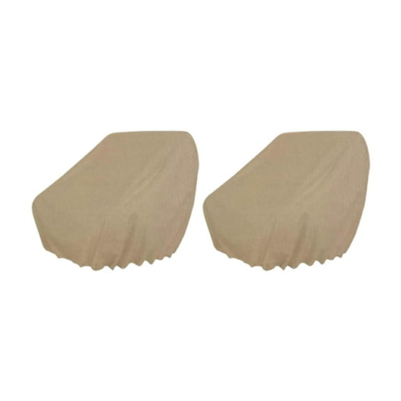 Ysyqkn 2 Pieces Boat Seat Covers Easy Installation and Maintenance Heavy Duty Universal Khaki