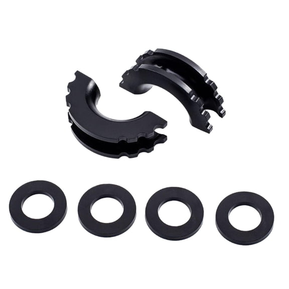 Ysyqkn 2 Pieces D Ring Shackle Isolators Fits 3/4 inch Shackles Durability Replace Easy Black