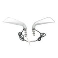thumbnail image 1 of Ysyqkn 2x Motorcycle Rearview Mirrors with LED Turn Signal for Harley-davidson Plating, 1 of 8