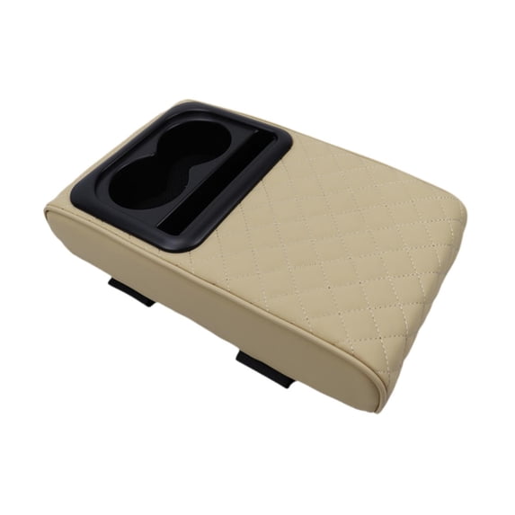 Ysyqkn Car Center Console Cushion Arm Rest Pad Armrest Heightening Pad Soft Protection Beige